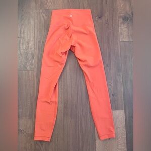 Lululemon Athletica Vibrant Coral Leggings